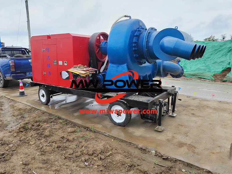 移动混流泵 发往机场