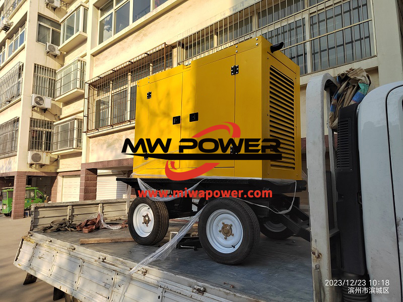 200kw移动发电机组 在住宅区交付