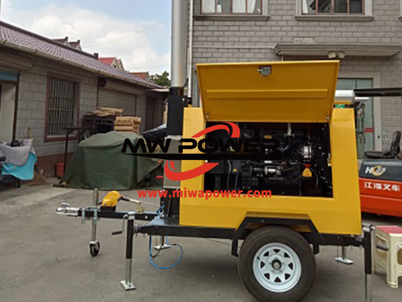 美华照明移动式发电机 在舟山交付