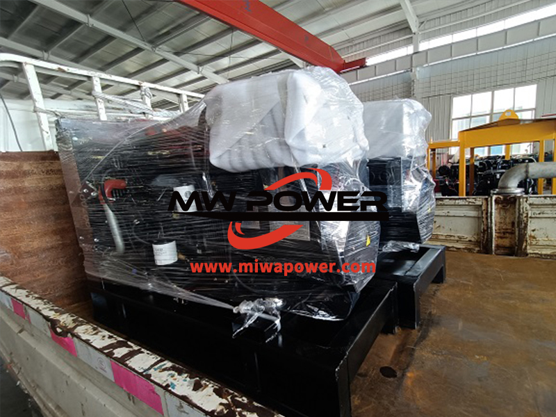 两台100kw美华发电机组发往菏泽曹县