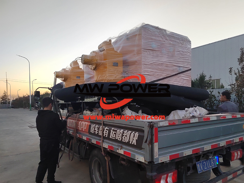 300方移动防汛水泵发货