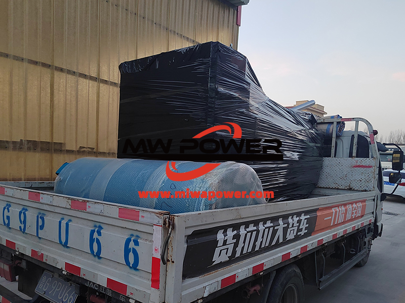 潍坊发电机发往肉类加工厂